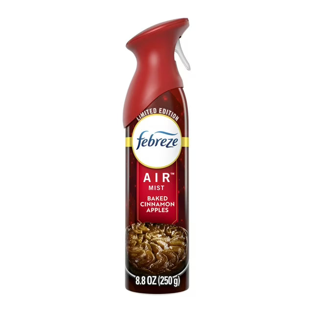 Febreze Air Mist Odor-Fighting Air Freshener Baked Cinnamon Apples, 8.8 oz. Aerosol Can