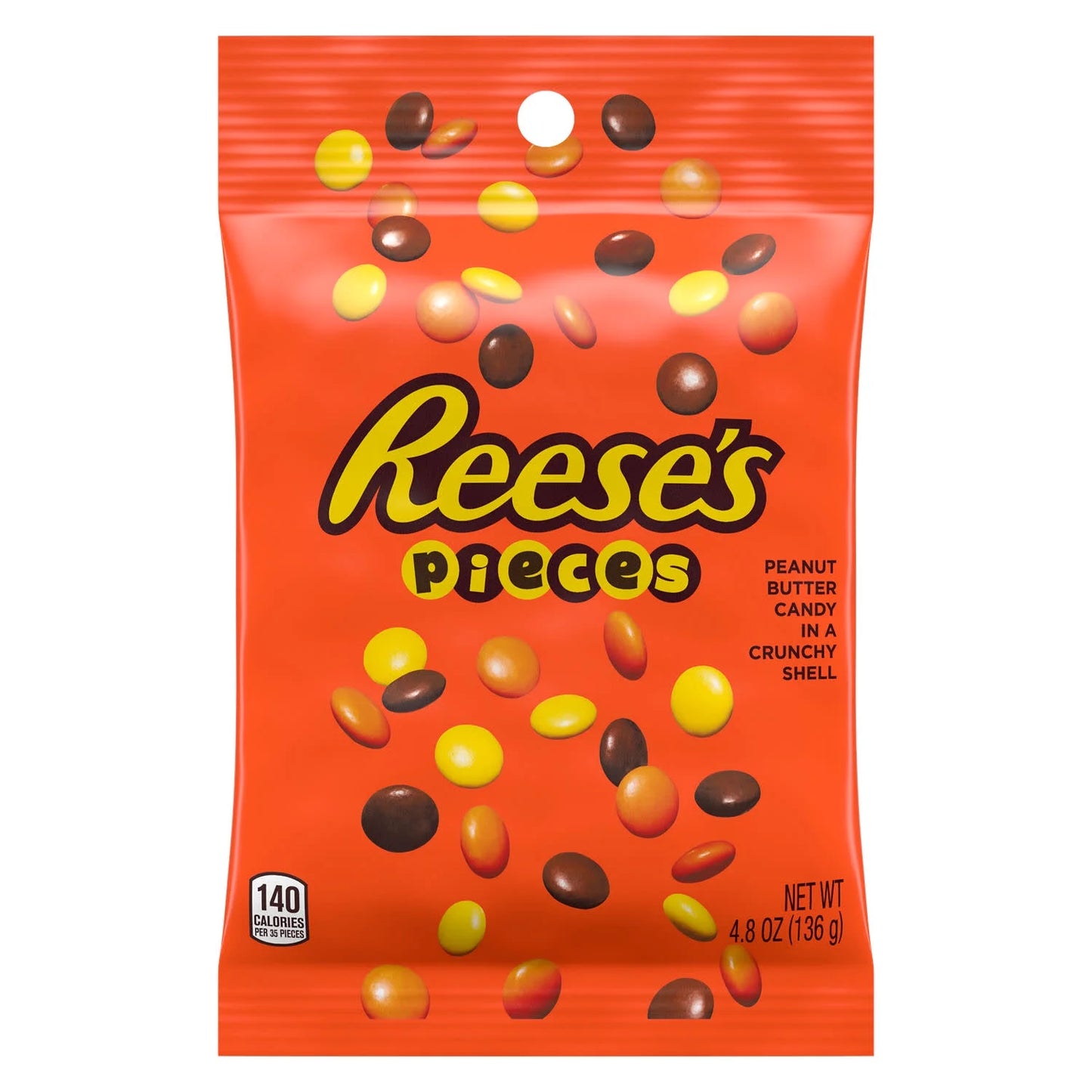 Reese's Pieces Peanut Butter in a Crunchy Shell Candy, Bag 4.8 oz
