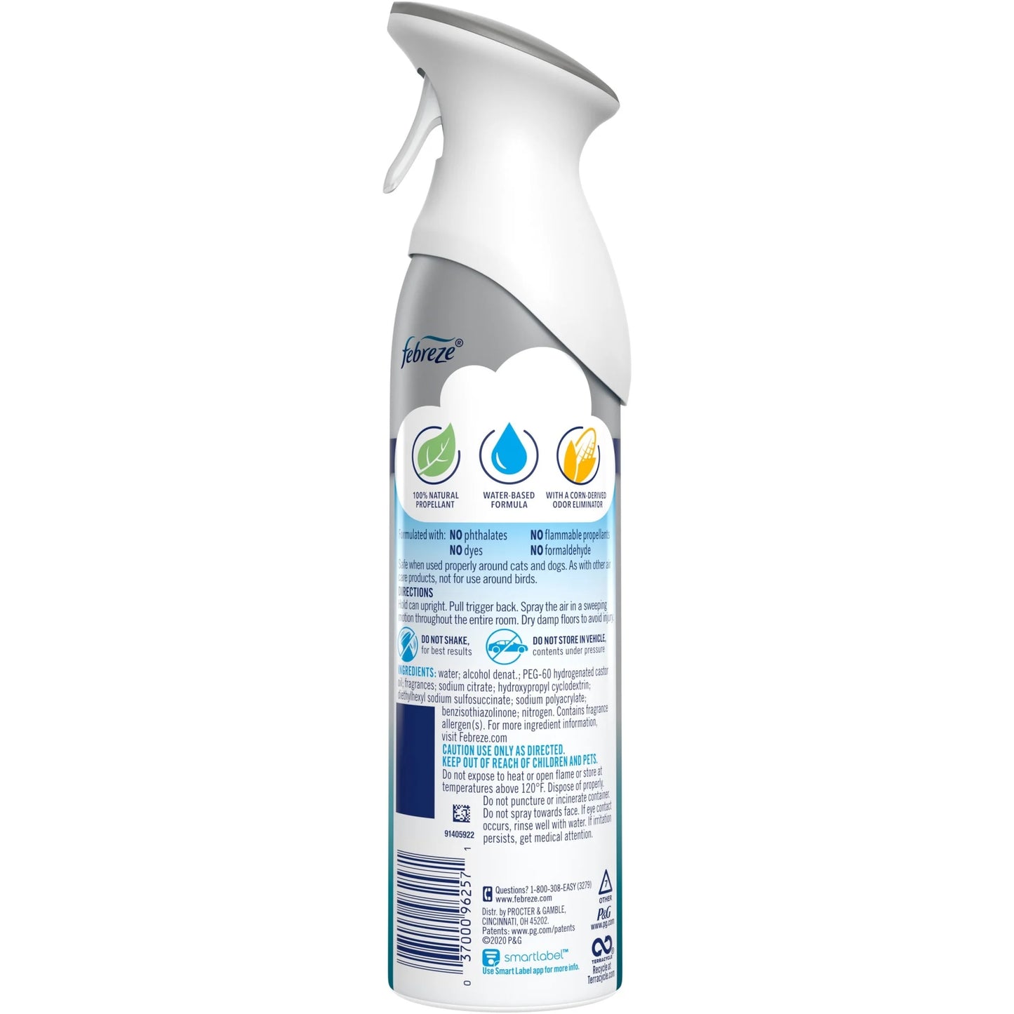 Febreze Air Freshener Spray, Odor-Fighting Room Spray, Heavy Duty Crisp Clean, 8.8oz