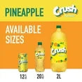 Crush Caffeine Free Pineapple Soda Pop, 2 L, Bottle