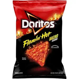 Doritos Tortilla Chips Flamin' Hot Nacho, 9.25 Oz