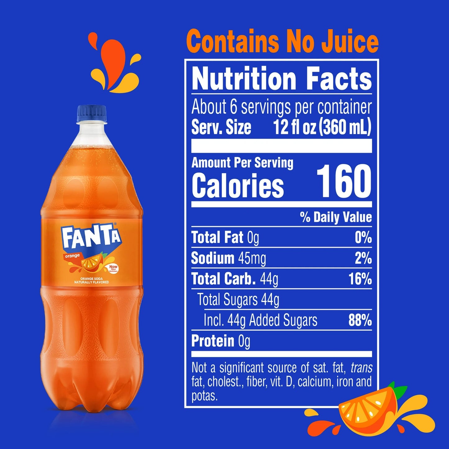 Fanta Orange Soda Pop, 2 Liter Bottle