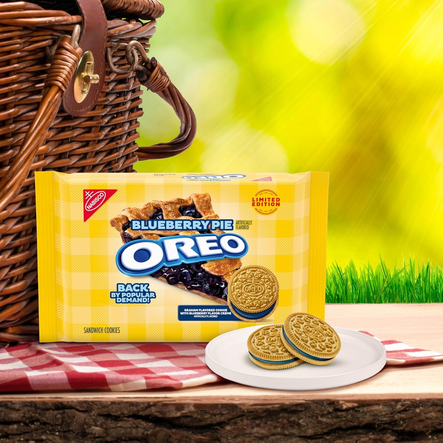 OREO Blueberry Pie Sandwich Cookies, Limited Edition, 10.68 oz