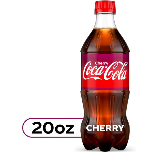 Coca-Cola Cherry Soda Pop, 20 fl oz Bottle