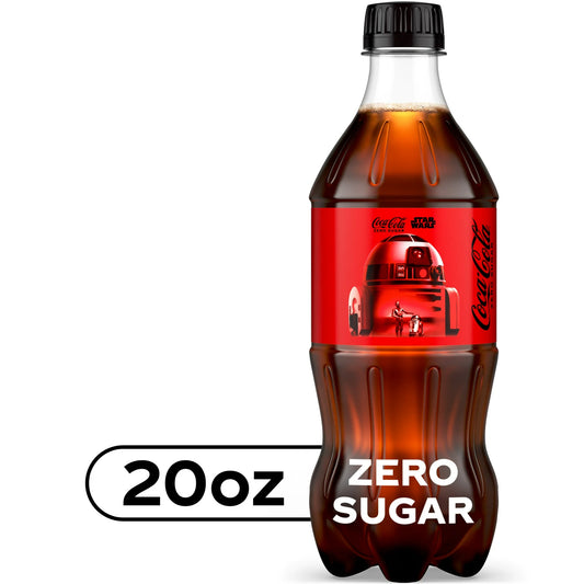 Coca-Cola Zero Sugar Soda Pop, 20 fl oz Bottle