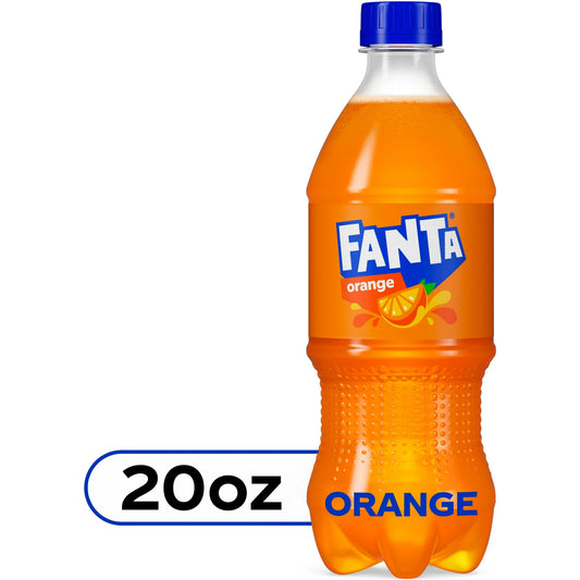 Fanta Orange Soda Pop, 20 fl oz Bottle