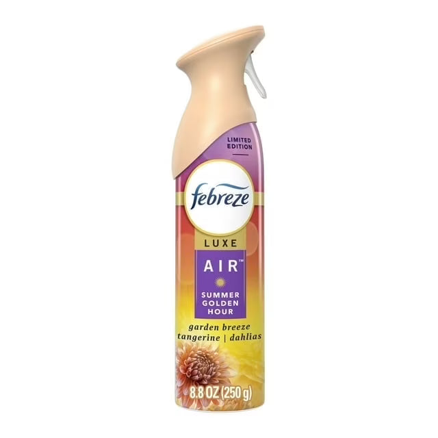 Febreze Air Freshener Spray, Odor-Fighting Room Spray, Summer Golden Hour Scent, 8.8oz, 4 Count