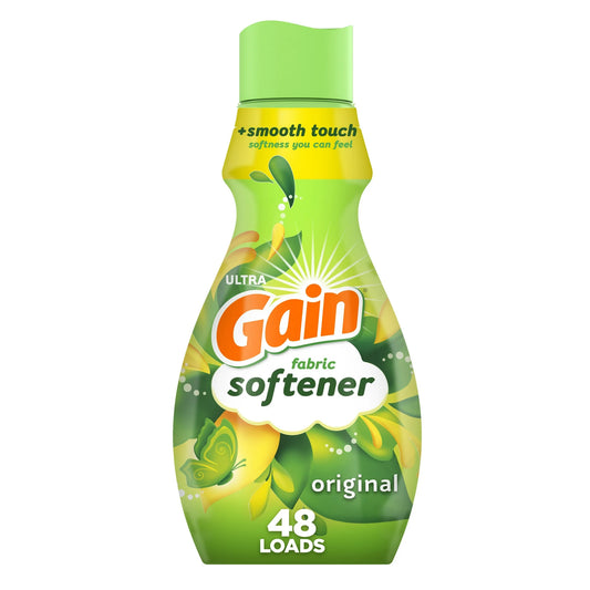 Gain Laundry Liquid Fabric Softener, Original Scent, Fabric Conditioner, 35 fl oz, 48 Loads