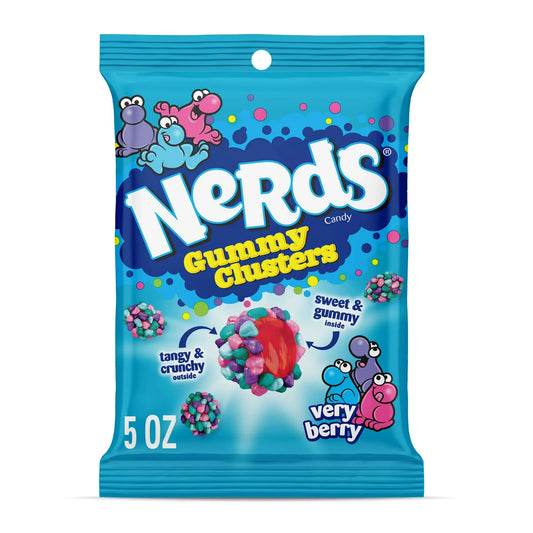 Gummy Clusters: Very Berry NERDS, Crunchy Candy