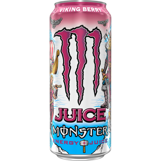 Juice Monster, Viking Berry, Juice + Energy, 16 fl oz can