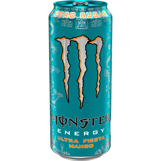Monster Ultra Fiesta Mango, Sugar Free Energy Drink, 16 fl oz Single Aluminum Can