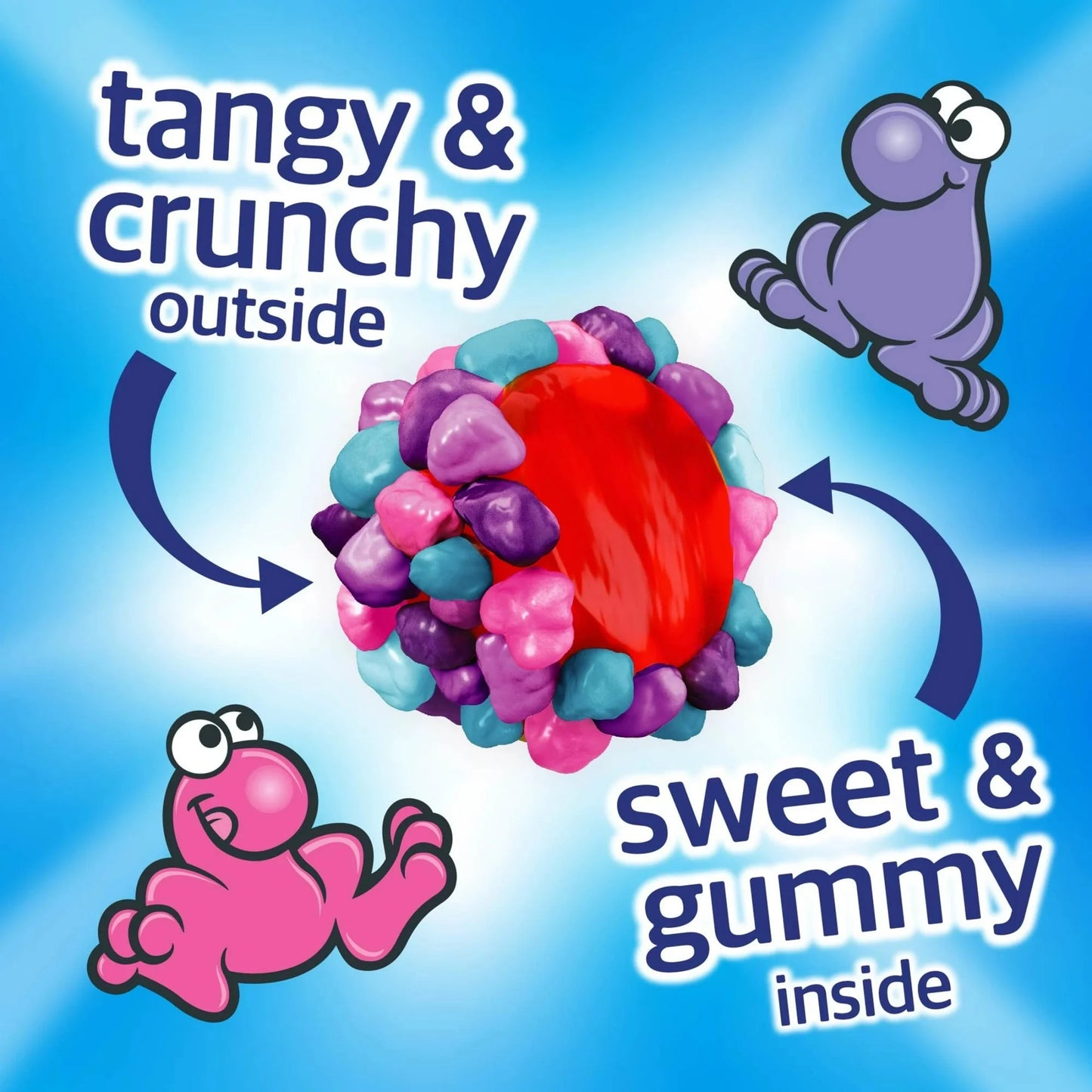 Gummy Clusters: Very Berry NERDS, Crunchy Candy